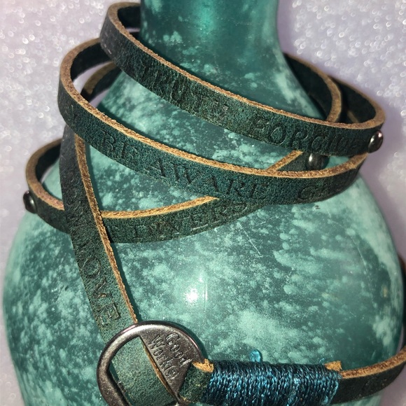 Leather multi wrap bracelet - Picture 2 of 3